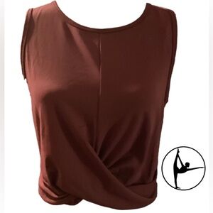 WRAP WAIST SLEEVELESS CROP TOP, NEW